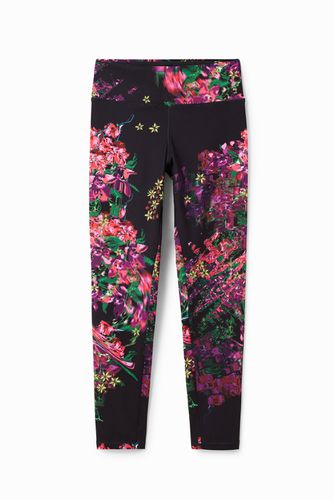 Legging sport fleurs - Desigual - Modalova