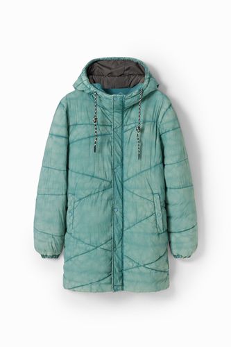 Manteau long matelassé - Desigual - Modalova