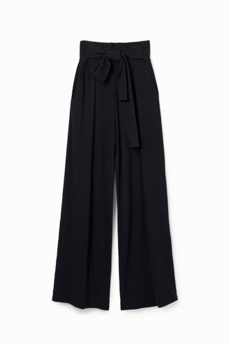 Pantalon wide leg maille - Desigual - Modalova
