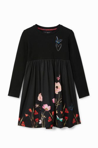 Robe trapèze fleurs - Desigual - Modalova