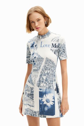 Robe patineuse courte cartes - Desigual - Modalova