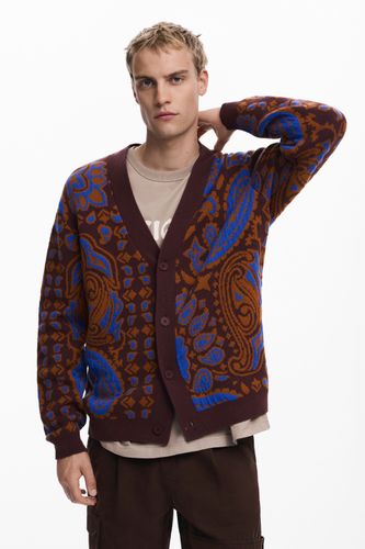 Cardigan en maille paisley - Desigual - Modalova