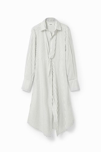 Robe chemise midi rayures - Desigual - Modalova
