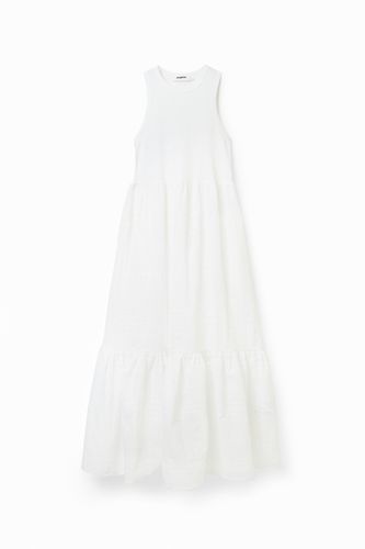 Robe longue combinée brodée - Desigual - Modalova