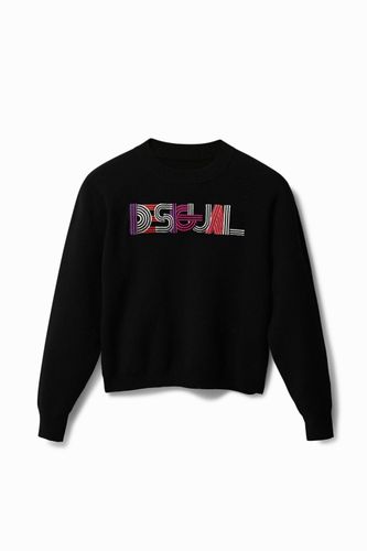 Pull en tricot à broderie - Desigual - Modalova