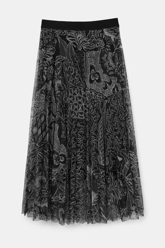 Jupe mi-longue plissée - Desigual - Modalova