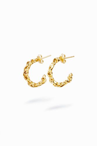 Boucles d'oreilles anneau plaqué or Zalio - Desigual - Modalova