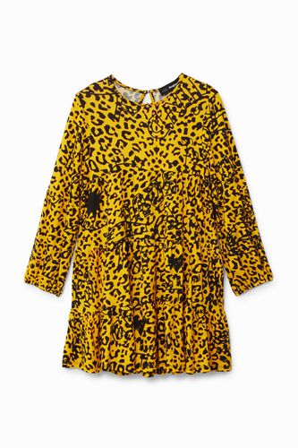 Robe trapèze léopard - Desigual - Modalova