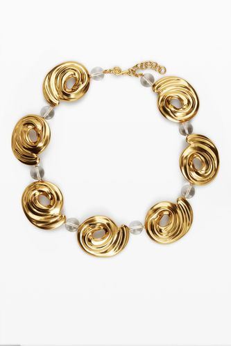 Collier spirales plaqué or Zalio - Desigual - Modalova