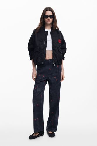 Pantalon à carreaux et cerises - Desigual - Modalova