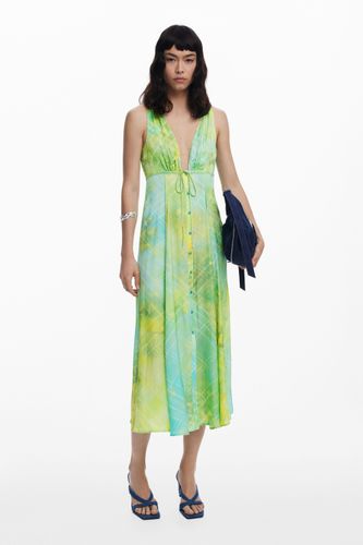Robe longue à boutons - Desigual - Modalova