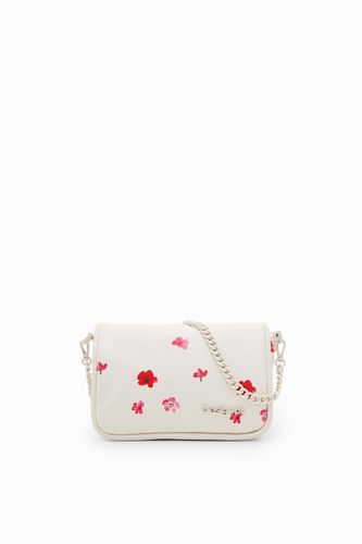 Sac à bandoulière S matelassé fleurs - Desigual - Modalova