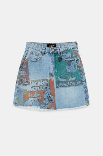 Minijupe en jean illustrations - Mickey Mouse - Desigual - Modalova