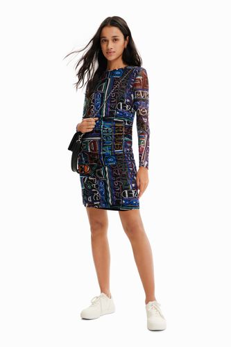 Robe courte ajustée tulle - Desigual - Modalova