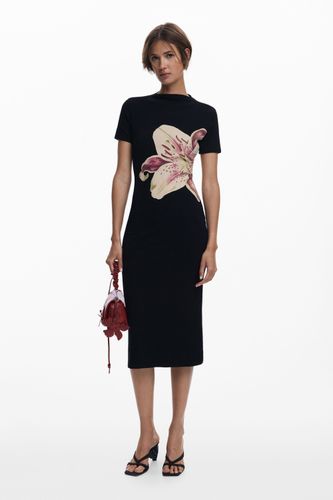 Robe longue orchidée - Desigual - Modalova