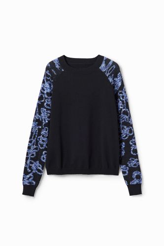 Pull manches imprimées fleurs - Desigual - Modalova