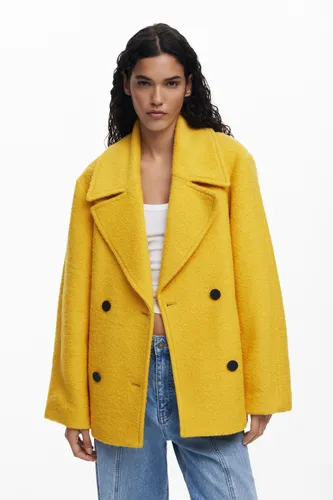 Manteau court en bouclette - Desigual - Modalova