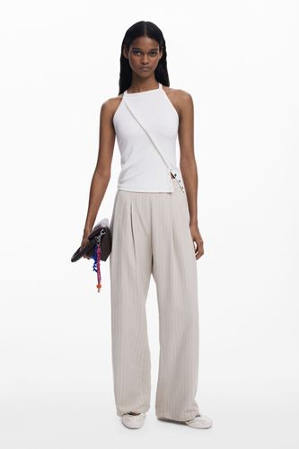 Pantalon à pinces avec ceinture - Desigual - Modalova
