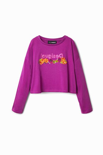 T-shirt court fleurs - Desigual - Modalova