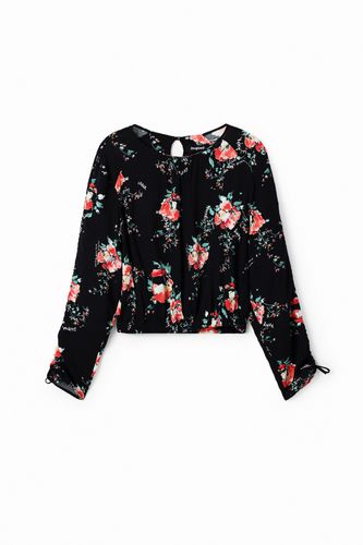 Blouse à manches réglables fleurie - Desigual - Modalova