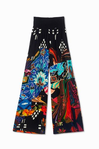 Pantalon large ceinture élastique - DESIGNED BY M. CHRISTIAN LACROIX - Desigual - Modalova