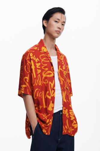 Chemise à manches courtes avec lettrage - Desigual - Modalova