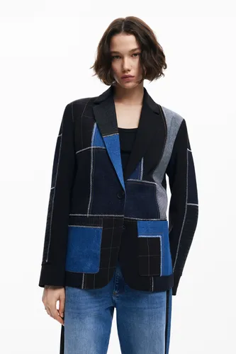 Blazer patchwork combinée - Desigual - Modalova