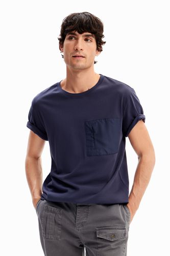 T-shirt uni poche - Desigual - Modalova