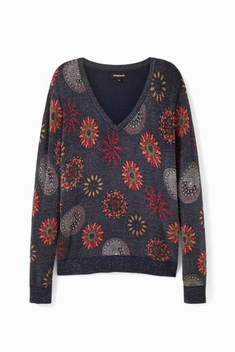 Pull maille mandalas - Desigual - Modalova