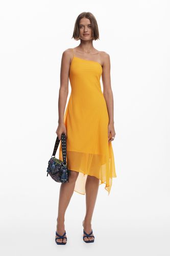 Robe midi asymétrique à volants - Desigual - Modalova