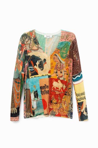 Pull en maille hindou - Desigual - Modalova