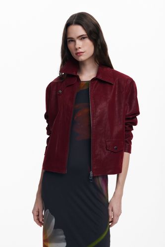 Blouson effet cuir brillant - Desigual - Modalova