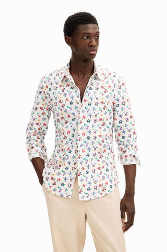 Chemise à manches longues avec imprimé floral - Desigual - Modalova