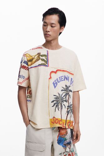 T-shirt cartes postales BuenaVida - Desigual - Modalova
