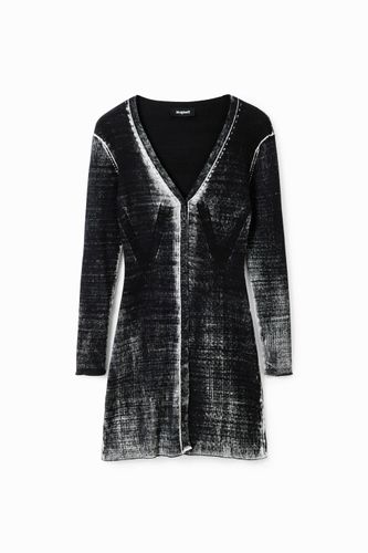 Robe courte maille usée - Desigual - Modalova