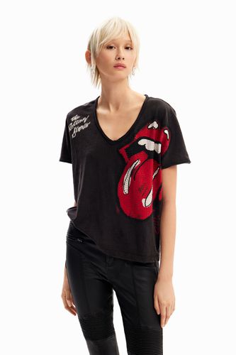 T-shirt strass The Rolling Stones - Desigual - Modalova