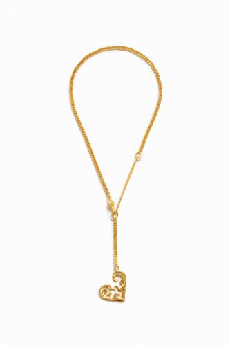 Collier petit cœur plaqué or Zalio - Desigual - Modalova