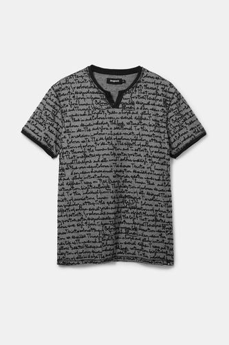 T-shirt jacquard lettering - Desigual - Modalova