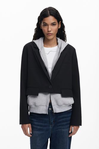 Veste en maille combinée - Desigual - Modalova