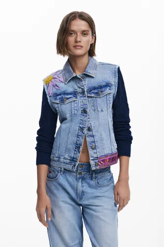 Combined floral Trucker jacket - Desigual - Modalova