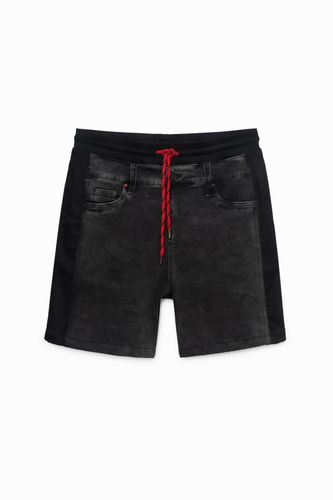 Short coton ouaté en jean - Desigual - Modalova