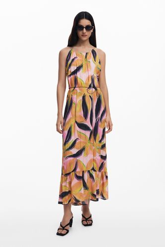 Robe midi effet froissé - Desigual - Modalova