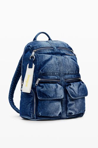 Sac à dos L en denim - Desigual - Modalova