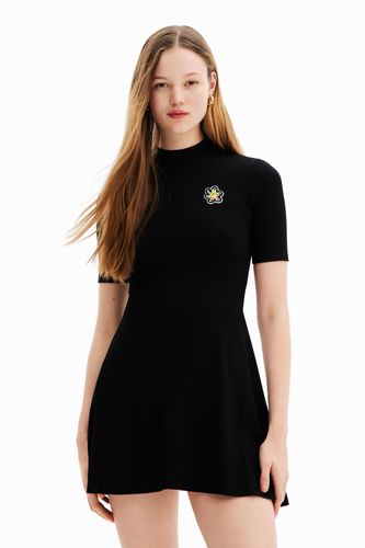 Robe patineuse courte fleur - Desigual - Modalova