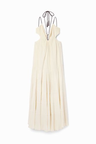 Robe longue bretelles découpe - Desigual - Modalova