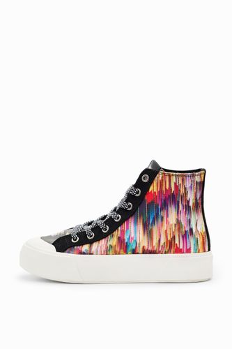 Baskets montantes patchwork glitch - Desigual - Modalova