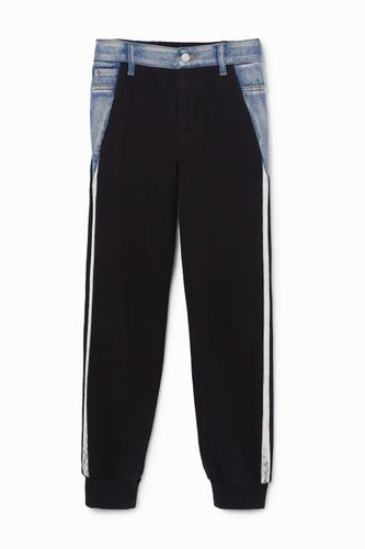 Pantalon jogging bi-matière - Desigual - Modalova