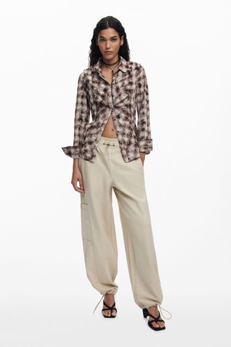 Pantalon jogger en sergé - Desigual - Modalova