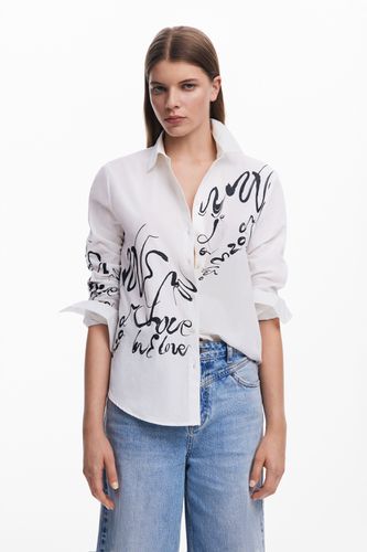 Chemise lettres encre - Desigual - Modalova