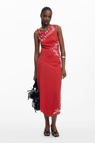 Robe asymétrique à fleurs bandana - Desigual - Modalova